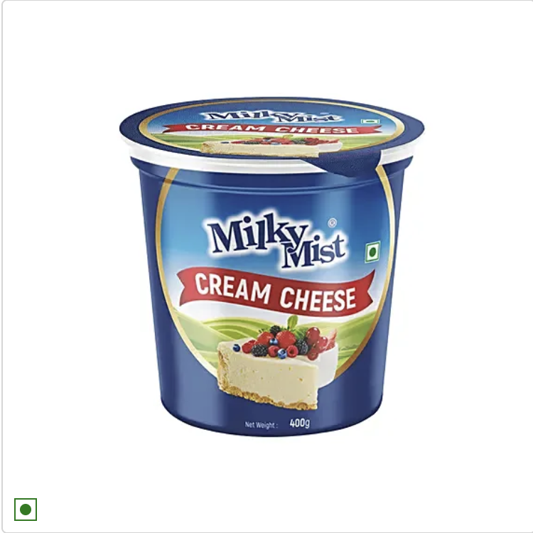 Milky Mist Cream Cheese - Natural & Fresh, Smooth & Creamy, No Added Preservativ