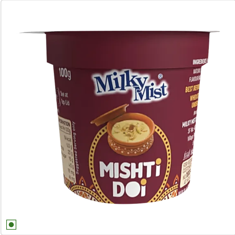 Milky Mist Mishti Doi - Creamy, Delicate Texture, 100 g Cup