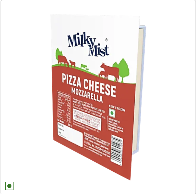 Milky Mist Mozzarella Cheese - Rich In Protein, Calcium, Enhance Taste & Flavour