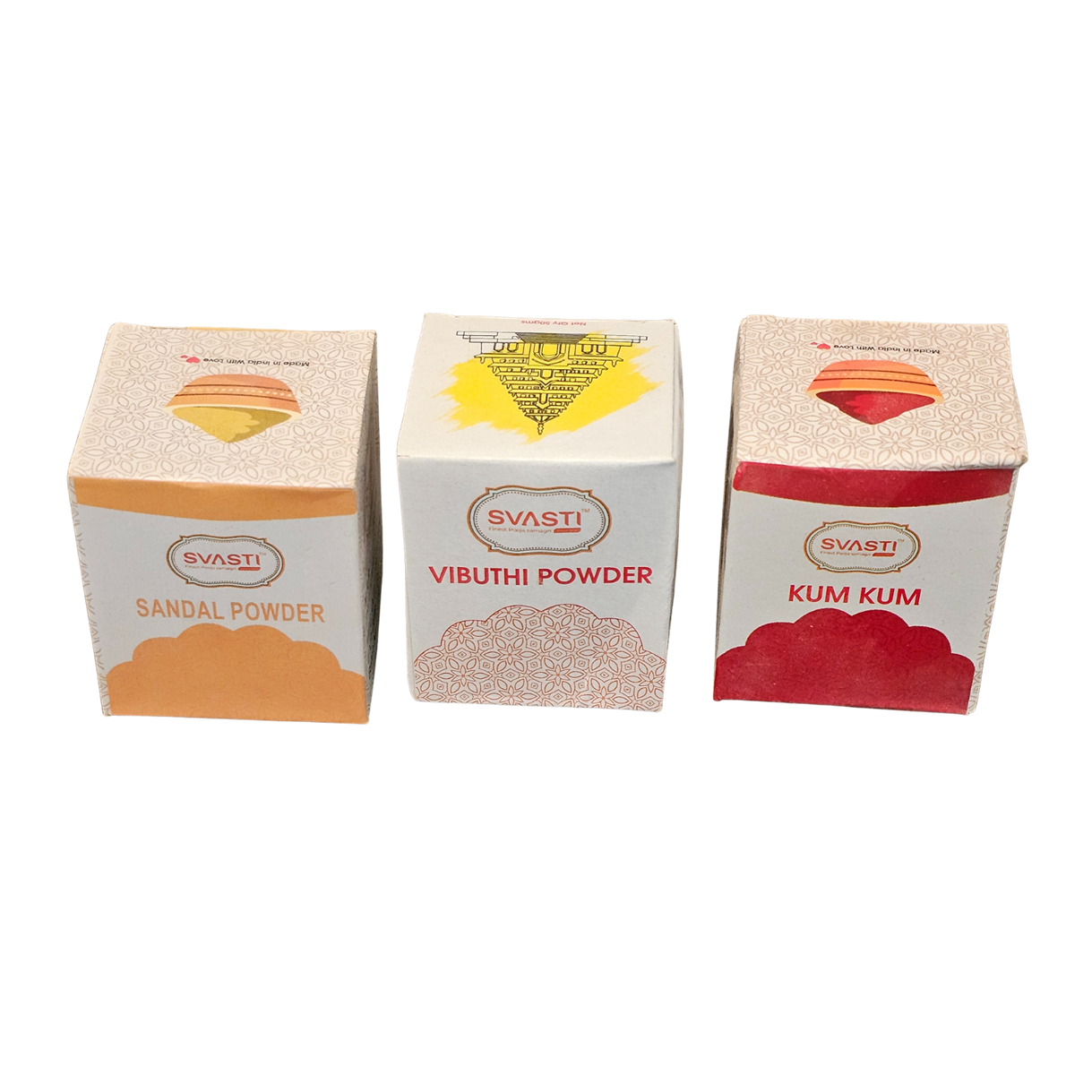 Viboothi Kumkum Ast Gandha Chandan Powder 3s