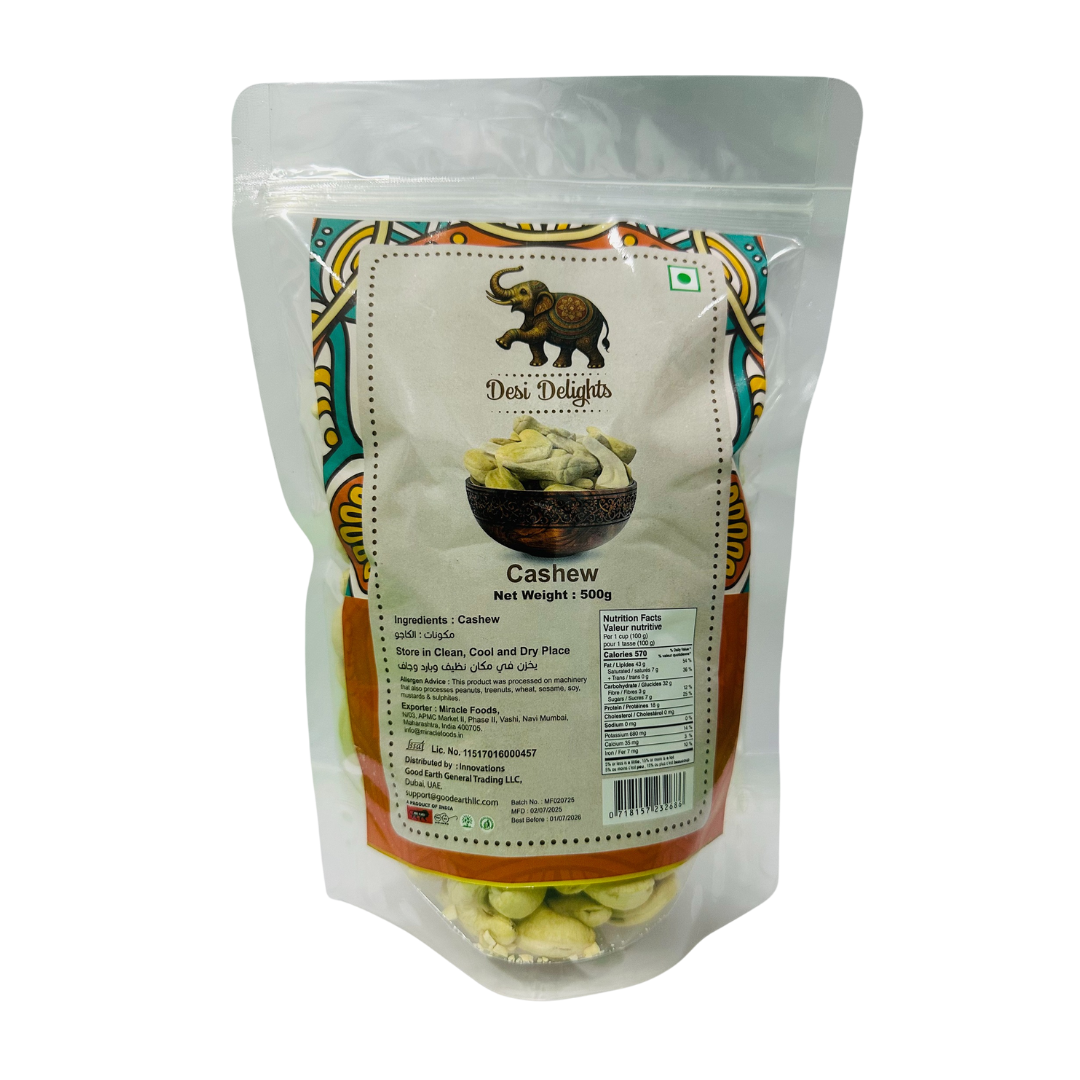 Desi Delights Cashew Big 500g
